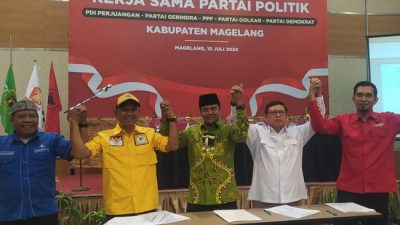 Koalisi Lima Partai Usung Grengseng-Sahid di Pilbup Magelang 2024